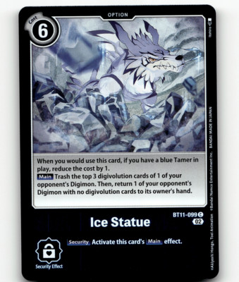Digimon Ice Statue FOIL Dimensional Phase Common