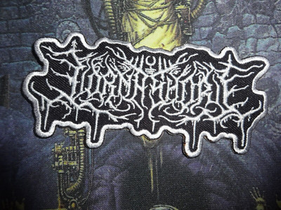 Lorna Shore Shape Patch Death Metal White Border Motionless in White Ingested 1