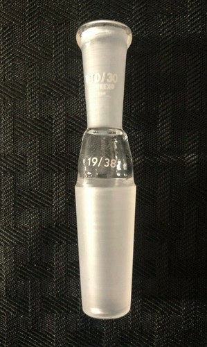 Corning Pyrex Glass Enlarging Adapter 10/30 Outer to 19/38 Inner Joint 8820-1019 - Picture 3 of 5