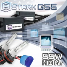 Slim 55W Xenón Hi/Lo Doble HID Kit Luz Cabeza 6000K Blanco - 9007 HB5 (B)