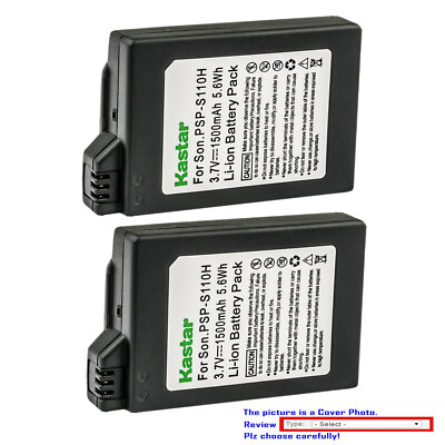 Kastar PSP-110 Replacement Battery for Sony PSP-1000G1W PSP-1001 PSP Playstation