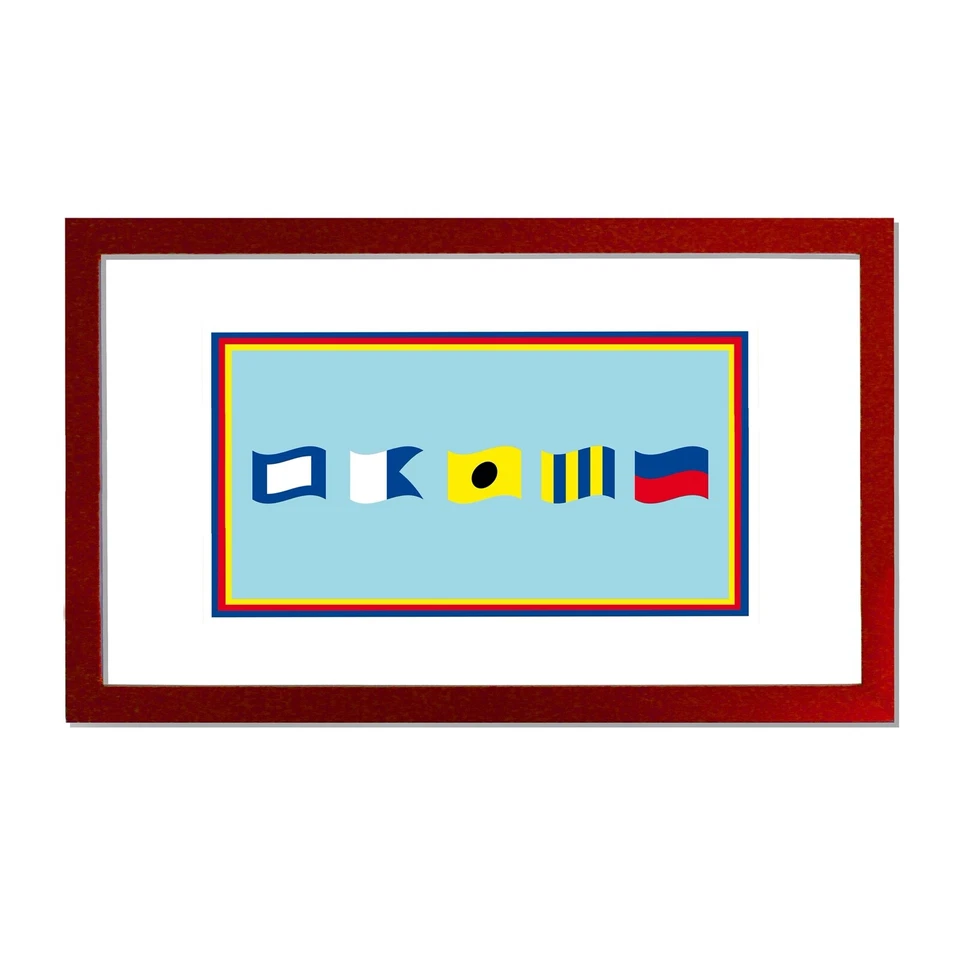 Write Your Name In Nautical Flags - Printed & Framed - Image 3 of 4