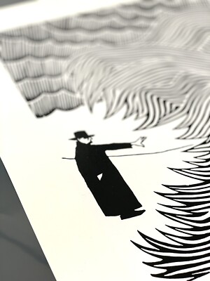 トムヨーク／ジ・イレイザーB2 告知ポスターStanley Donwoodアート Stanley Donwood 'Cnut' 2019 Print Sold Out (Thom Yorke The
