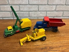 Vintage Japan SSS Tin Litho Friction Construction Toys Shovel Dump Truck - Parts