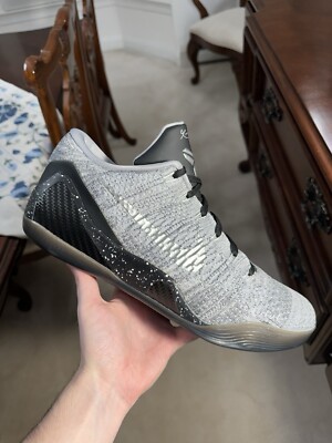 Size 13 - Nike Kobe 9 Elite Low iD Premium Grey/black Rare Vnds