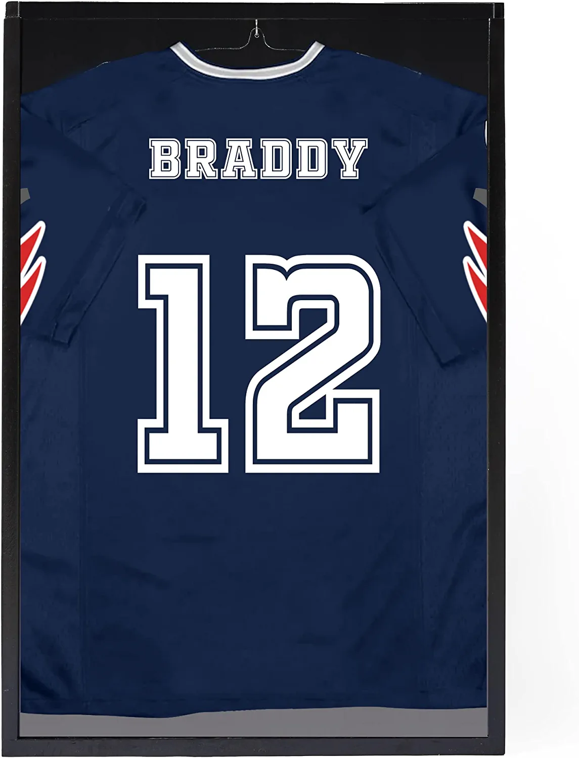 Jersey Frame Display Case Black Shadow Box Sports Display  Clear Acrylic-image