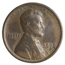 1909-S Lincoln Wheat Cent Penny FINE/FINE+ Complete Your Album!!