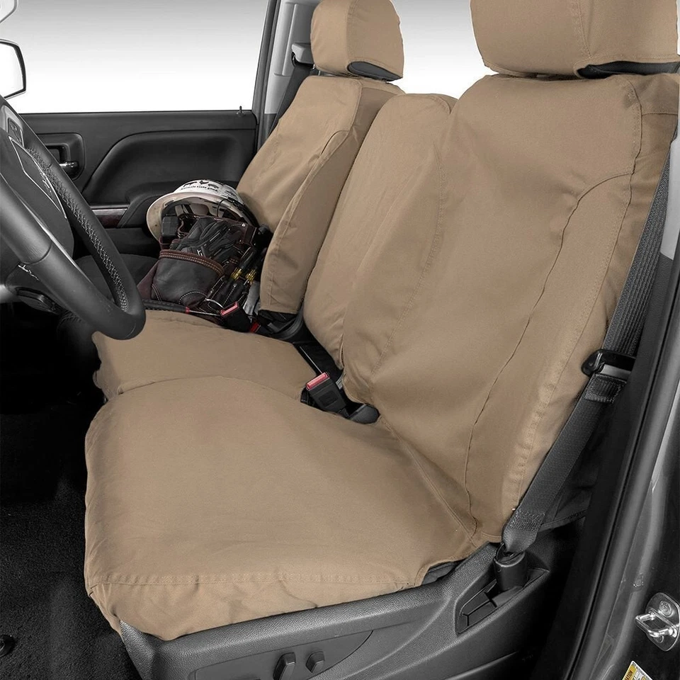 Cubiertas de asiento delanteras para Chevy Silverado 1500 2500 2010 2011 2012 2013 2014 Foto 3 de 4