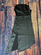 NASTY GAL Heartbreak City One Shoulder Satin Dress Size 6