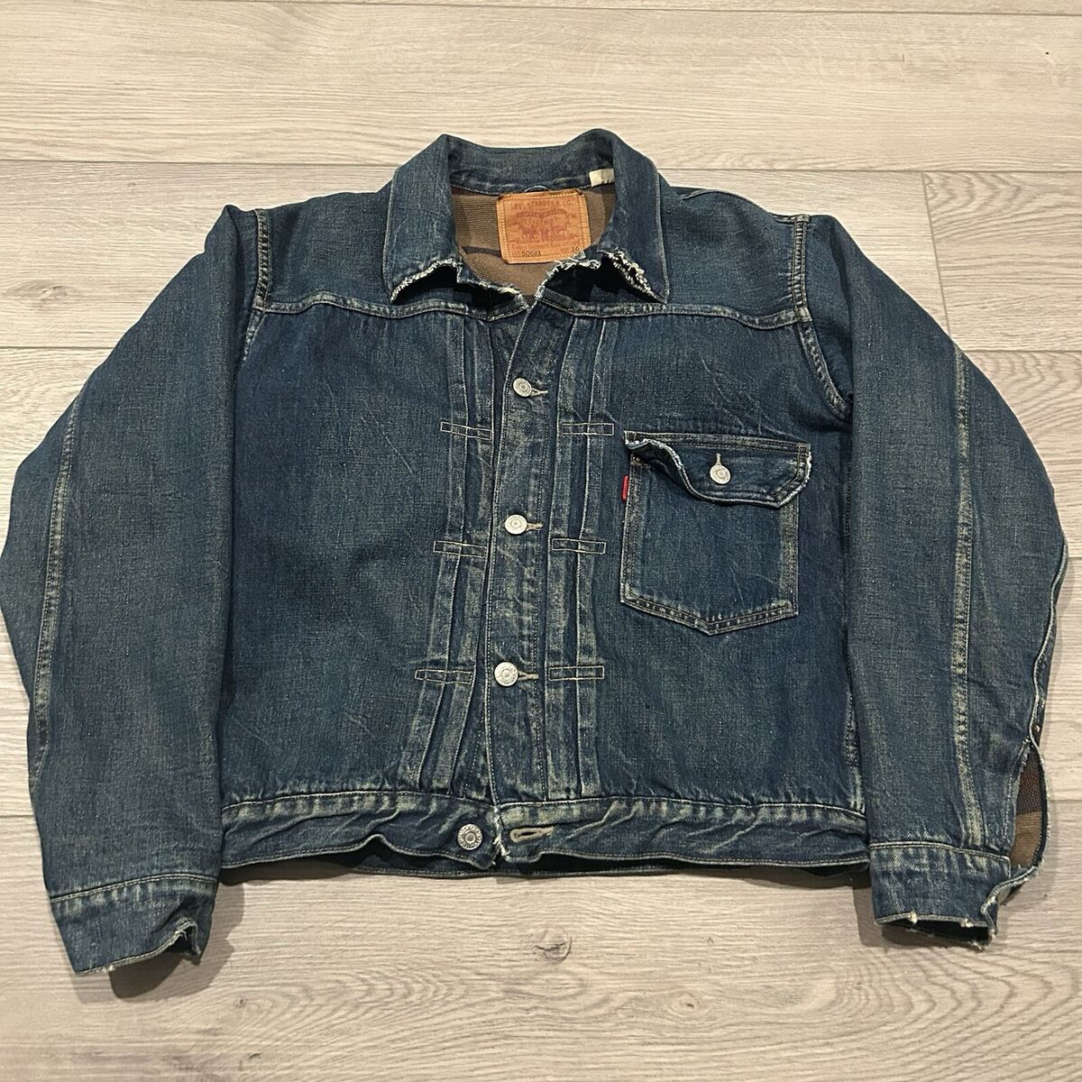 Vintage Levis lvc type 1 BLANKET LINED 506XX big E Selvedge Vintage Levis lvc type 1 BLANKET LINED 506XX big E Selvedge
