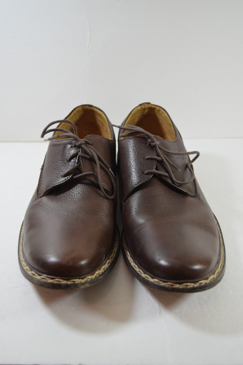 Joh Varvatos Brown Handmade Leather Oxfords 2015 John Varvatos Men main image 3
