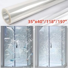 4Mil Clear Security Window Film Shatterproof Anti Shatter Glass UV Protection