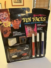 Sealed Halloween Clown Makeup Kit Face Paint FX Water Removable Black White