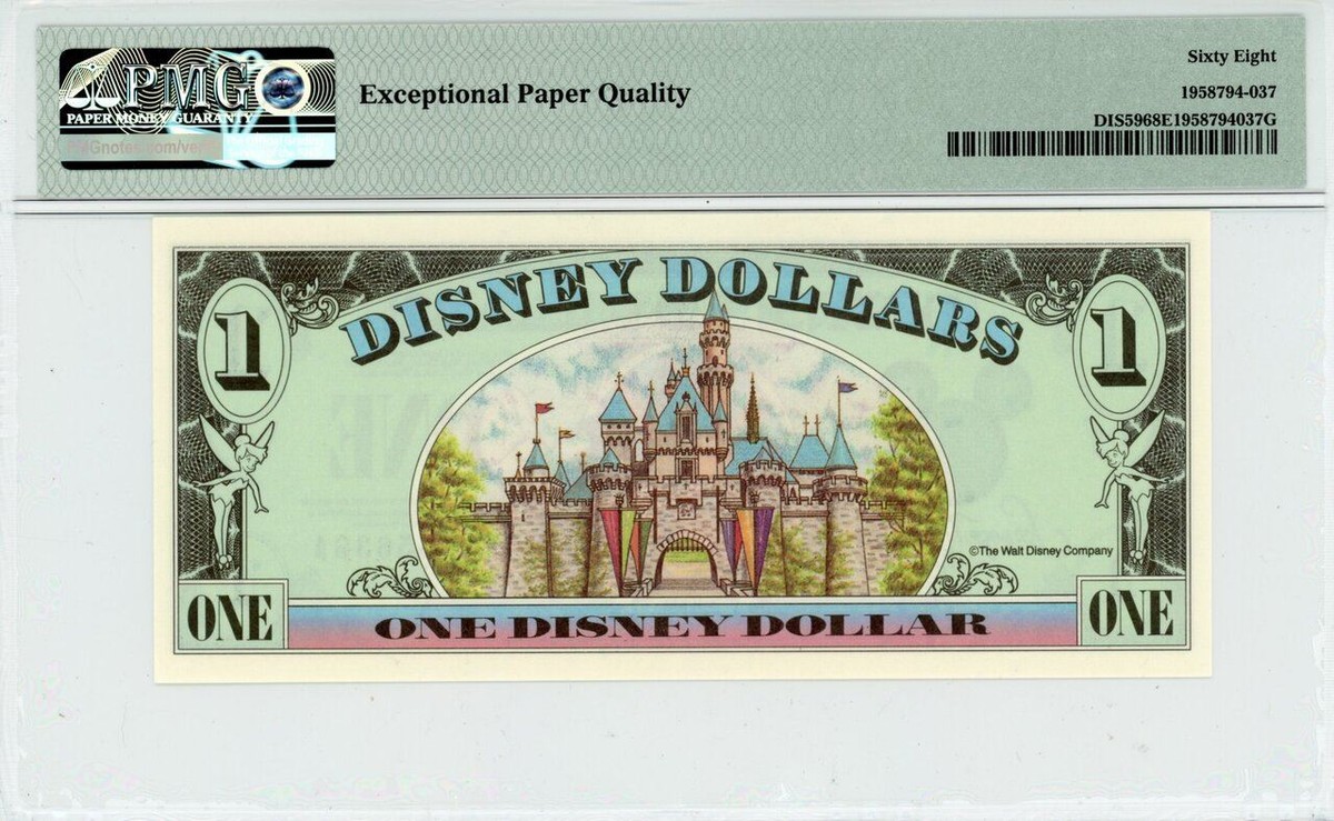 1999 $1 Disney Dollar Mickey PMG 68 EPQ (DIS59) | eBay