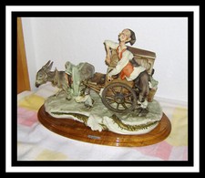G. Armani Figur XXXXL Drehorgel Spieler mit eingebauter Musikbox !! Capodimonte