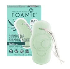 Foamie Solid Shampoo Bar for Dry Hair - Aloe You Vera Much 2.8oz - 2 PACK 