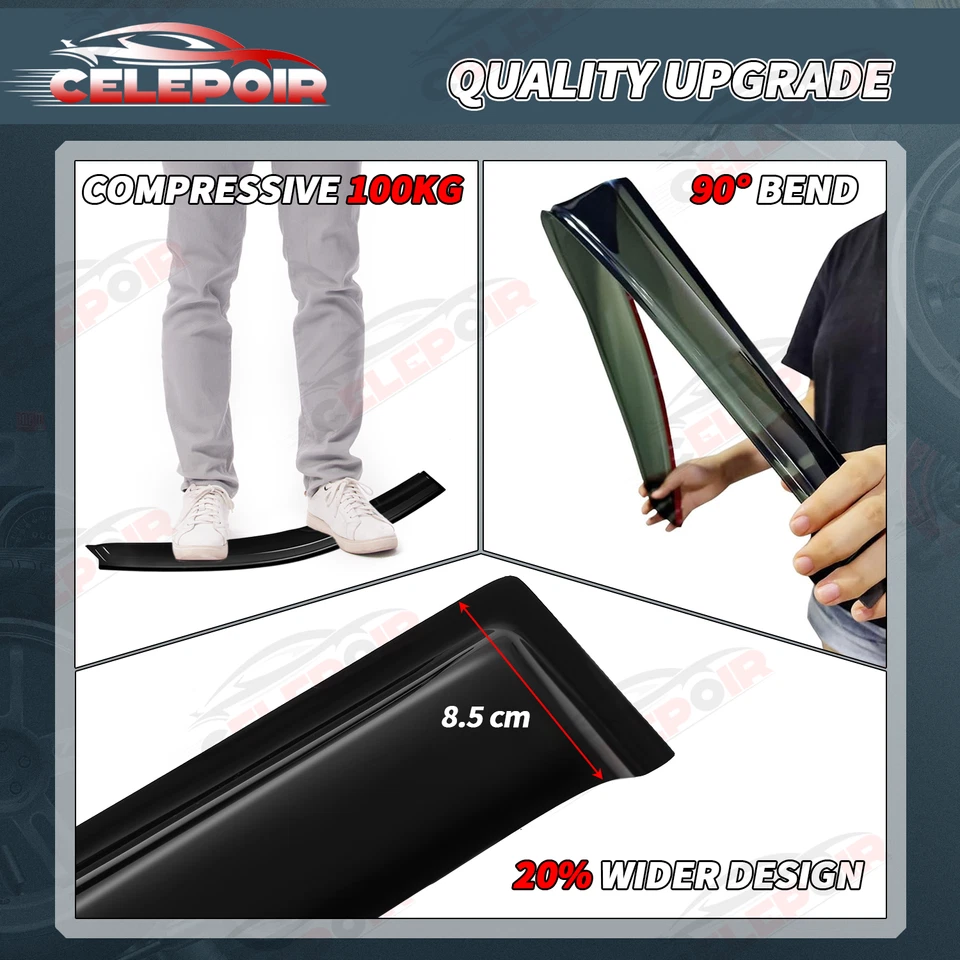 OEM Honda CR-V CRV 2007-2011 Viseras de ventana Ventilación Parasol Protectores de lluvia Deflector Foto 4 de 4