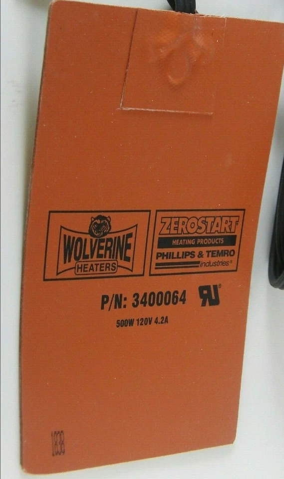 Zerostart 3400064 Silicone Pad Heater 120 Volts 500 Watts - Image 4 of 4