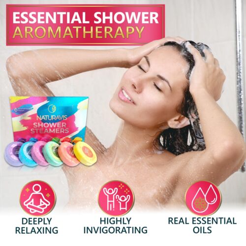Shower Steamers Aromatherapy Gift Set - Eucalyptus & Mint Scented Shower Bombs - Picture 7 of 7
