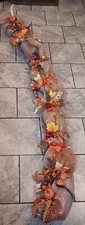 Fall Deco Mesh Garland,Fall Decor,handmade Garland, Front Door Decor, Mantle...