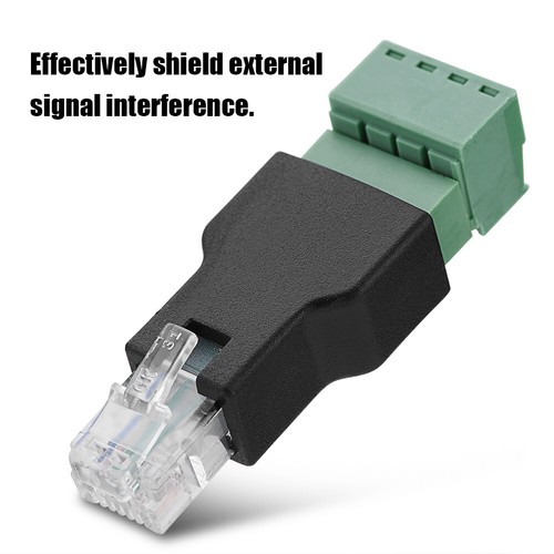 Conector hembra macho Ethernet RJ11 RJ12 RJ45 a tornillo terminal 4/6/8 pines - Imagen 5 de 7