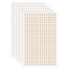 5 Sheet/2250Set Self Adhesive Acrylic Gem 3mm Sticker Gem Stones Gold