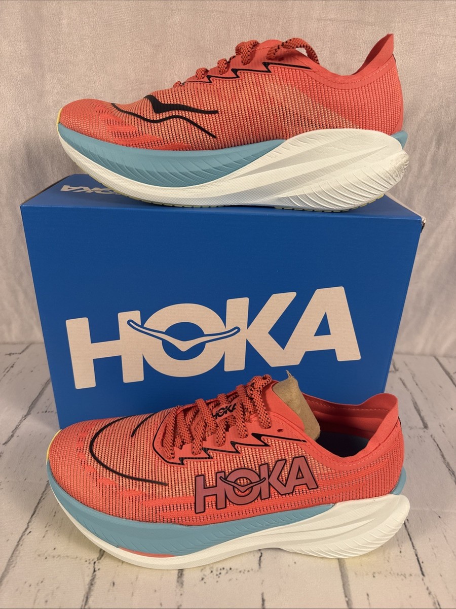 Hoka One One Mach X 2 1155119-GFRT Grapefruit Coral Red Blue  display picture 3