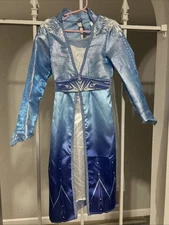 DISNEY Frozen II Elsa Adventure Costume Dress Halloween Pretend Play Sz 4-6X