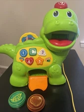 VTech Chomp and Count Dino w/ 4 food coins included Music & Sound  See Video