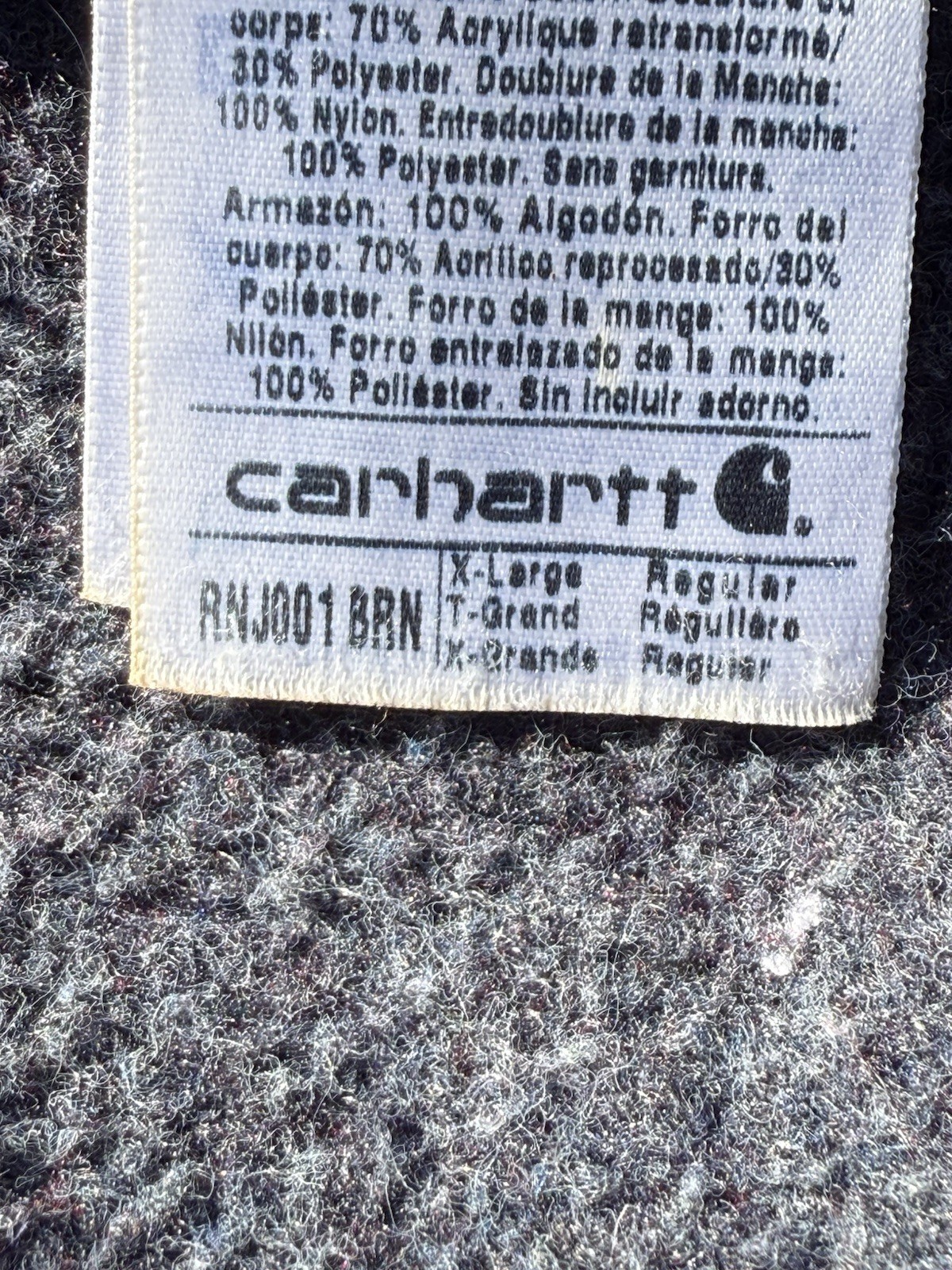 Vintage Carhartt Interstellar Brown Detroit Jacket RNJ001 BRN Men's XL Regular thumbnail 18