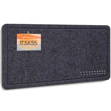 Bulletin Board, 35 x 17 1/2 inches Felt Board - Decorative Pin Board, Cork Bo...