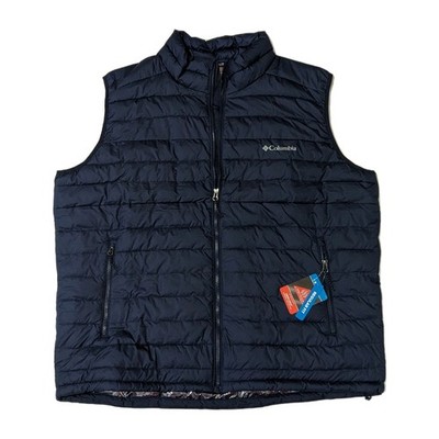 Columbia Omni Heat Thermal White Out 1.0 FS man  blue vest L M Brand New  $130