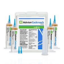 Advion Cockroach Gel Bait, 4 Tubes x 30-Grams, 1 Plunger and 2 Tips