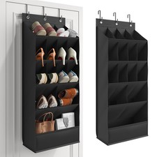 Over the Door Shoe Organizer with Large Deep Pockets, Shoes Rack for Closets'...