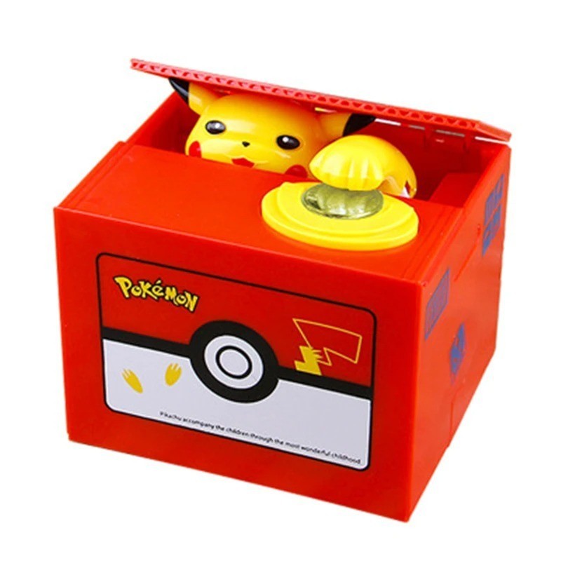 Tirelire Pokémon pour chambre d'enfant idéal sur le bureau des petits dresseurs