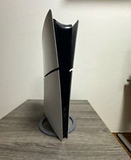 Gray PS5 Vertical Stand Desk Shelf Organizer Display Rack for Condo Apartment