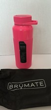 NEW  BRUMATE Rotera 35 oz Pink Insulated Water Bottle Touch-Free Straw with Bag