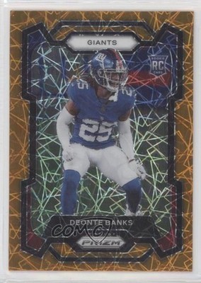 2023 Panini Prizm Rookies Lazer Prizm Deonte Banks #376 Rookie RC 13v9