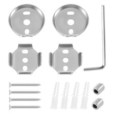 Universals Towel Bar Mounting Set Anti Rusts Stainless Steel Bathroom Fixings