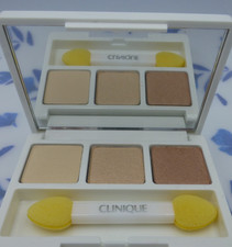 Image of Clinique All About Eye Shadow Trio. Sunset Glow, Daybreak & French Vanilla. New.