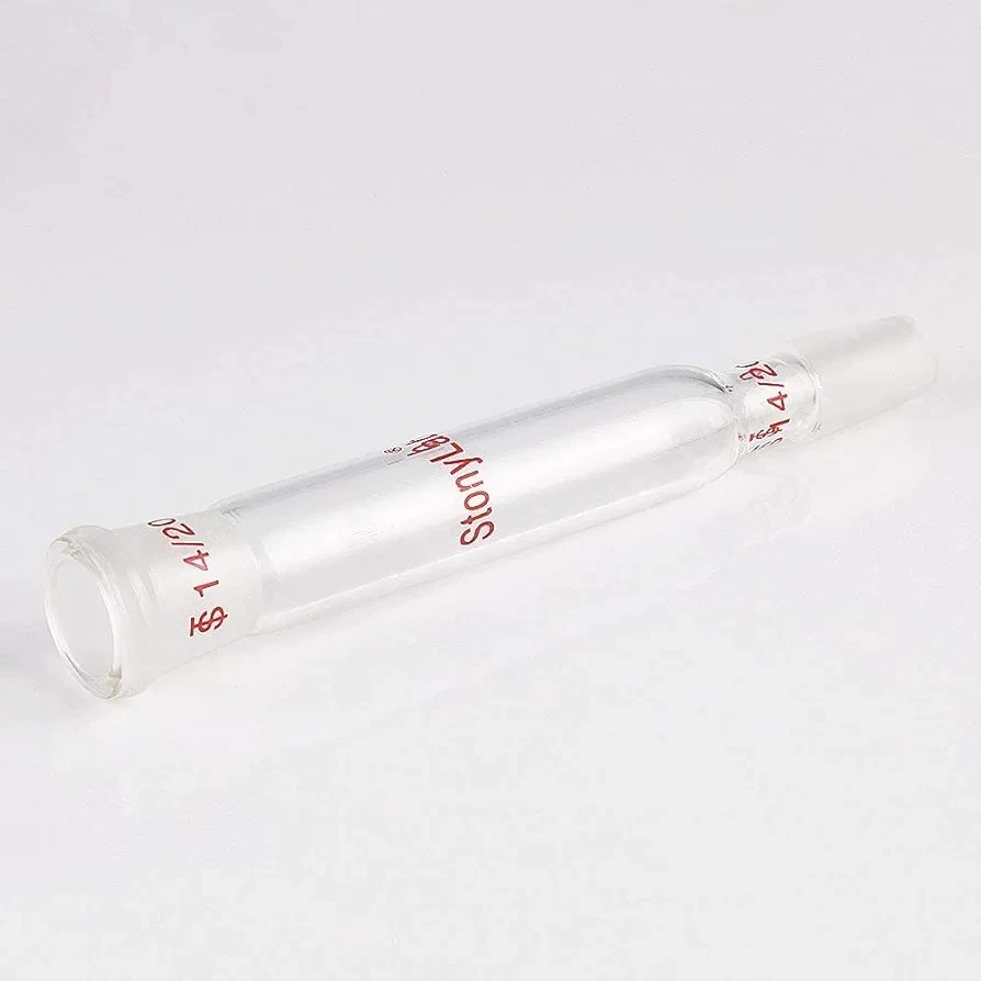 StonyLab 14/20 Glass Straight Adapter 90mm Borosilicate Joint Lab Connector Tube - Image 4 of 4
