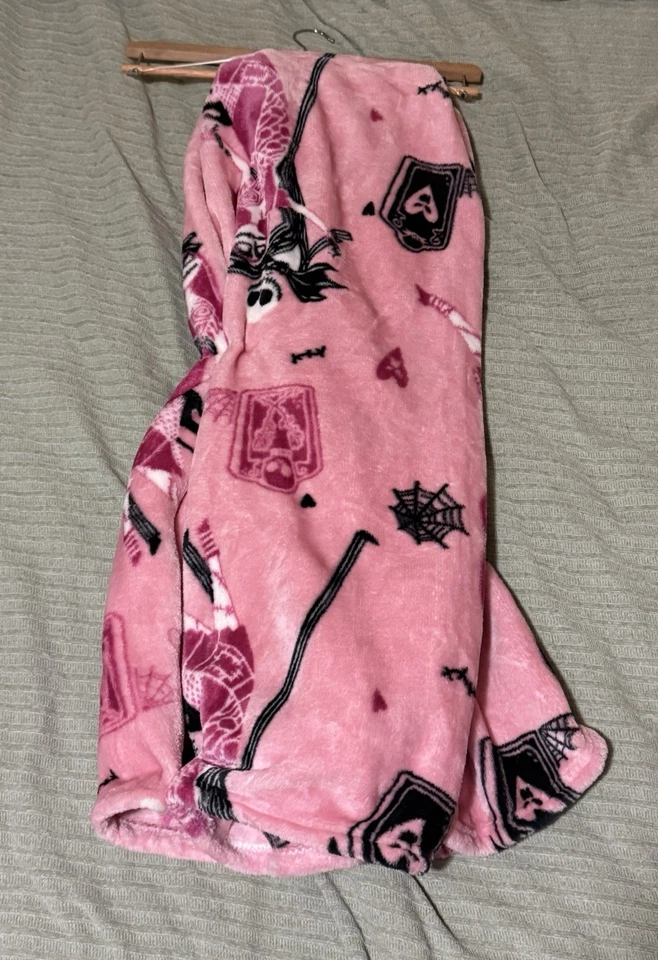 Manta rosa Pesadilla antes de Navidad toque de seda San Valentín Jack Sally Foto 3 de 3