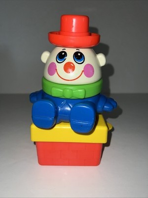 Playskool-Stack 'n Pop Humpty Dumpty 12m 1989 8 1/2''Tall Toddler Baby GUC