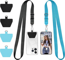 Phone Lanyard, Universal Adjustable Neck Strap for Phone Case Keys ID Badges Cel