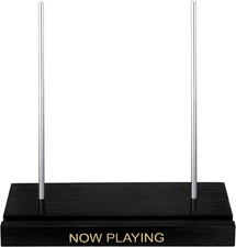 Yulejo Now Playing Vinyl Record Stand Black Vinyl Record Display Wooden Holder f