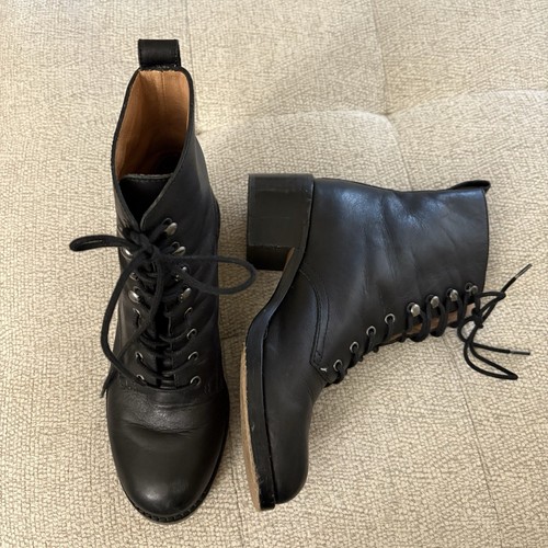 MADEWELL schwarze Leder Moto The Patti Schnürstiefel Größe 6,5 - Bild 2 von 11