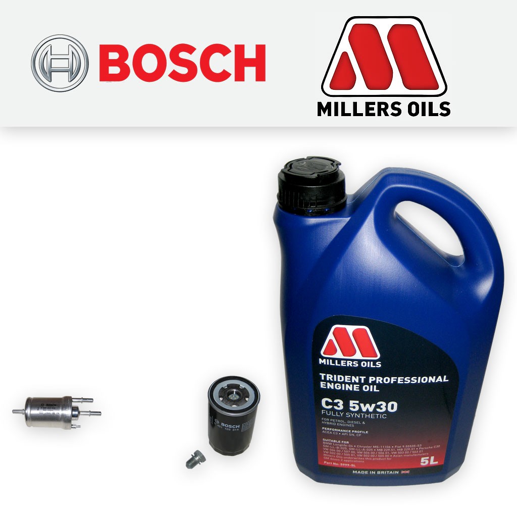 SERVICE KIT for AUDI A3 (8P) 1.6 8V PETROL OIL FUEL FILTERS +OIL 2003-2013