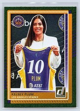2025 Donruss WNBA Kelsey Plum #12 Green Shimmer Sparks BB504