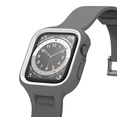 Araree Duple Pro Hülle mit Armband für Apple Watch 40/41 mm, Grau