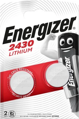 8 x Energizer CR 2430 Lithium Batterie Knopfzelle DL2430 3V - 4 x 2er VPE - Bild 1 von 2